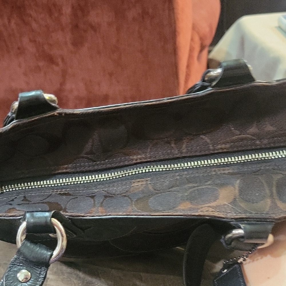 Coach Circle Patchwork East West Shoulder Bag - Picture 8 of 10